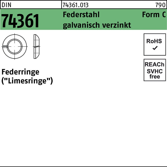 Federring DIN 74361
