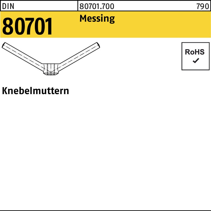 Knebelmutter DIN 80701