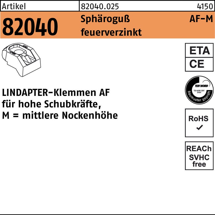 LINDAPTER Klemme R 82040