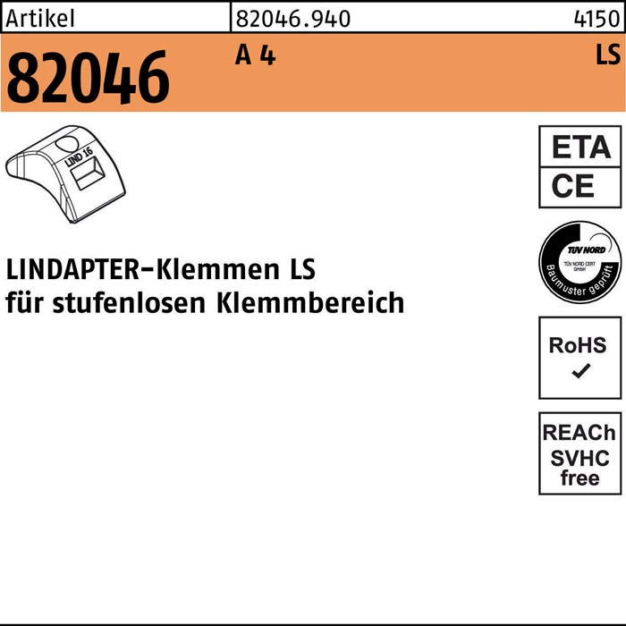 LINDAPTER Klemme R 82046