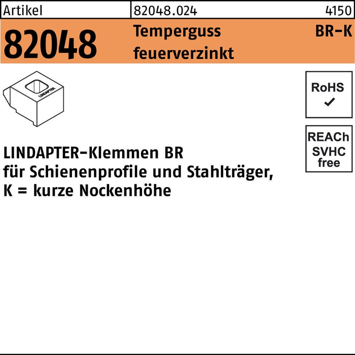 LINDAPTER Klemme R 82048 GTW 40