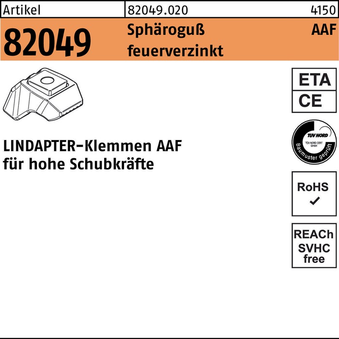 LINDAPTER Klemme R 82049 AAF