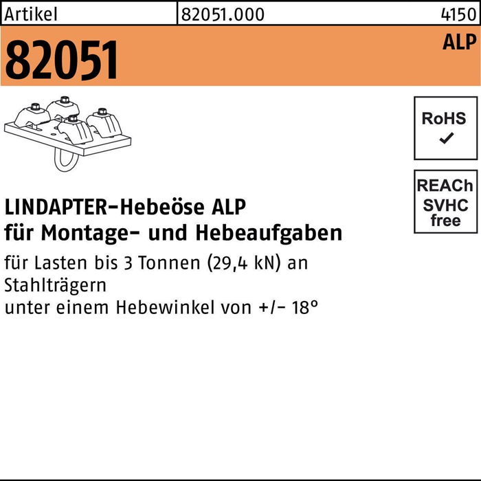 LINDAPTER Hebeöse R 82051 ALP