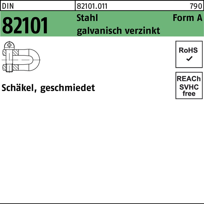 Schäkel DIN 82101