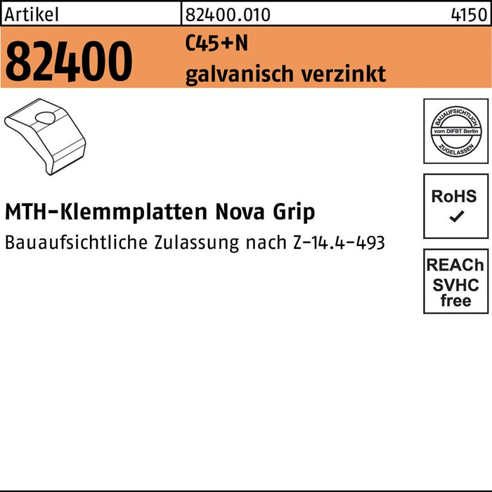 MTH Klemmplatte R 82400 Nova Grip