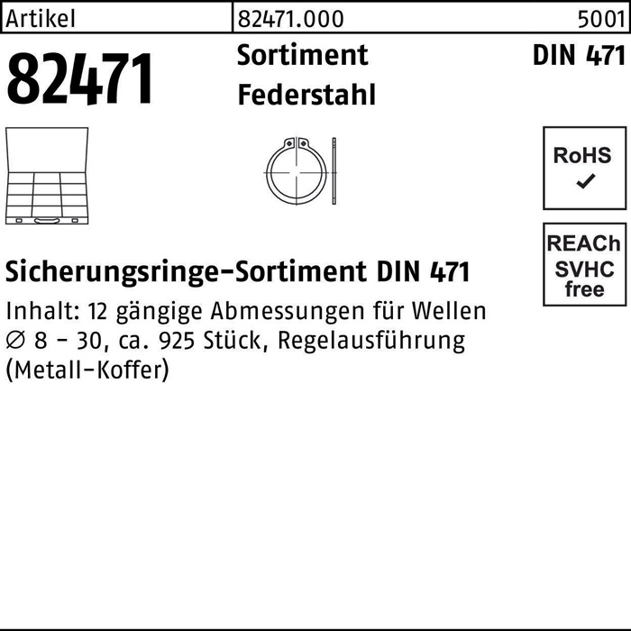 Sicherungsringsortiment DIN 471