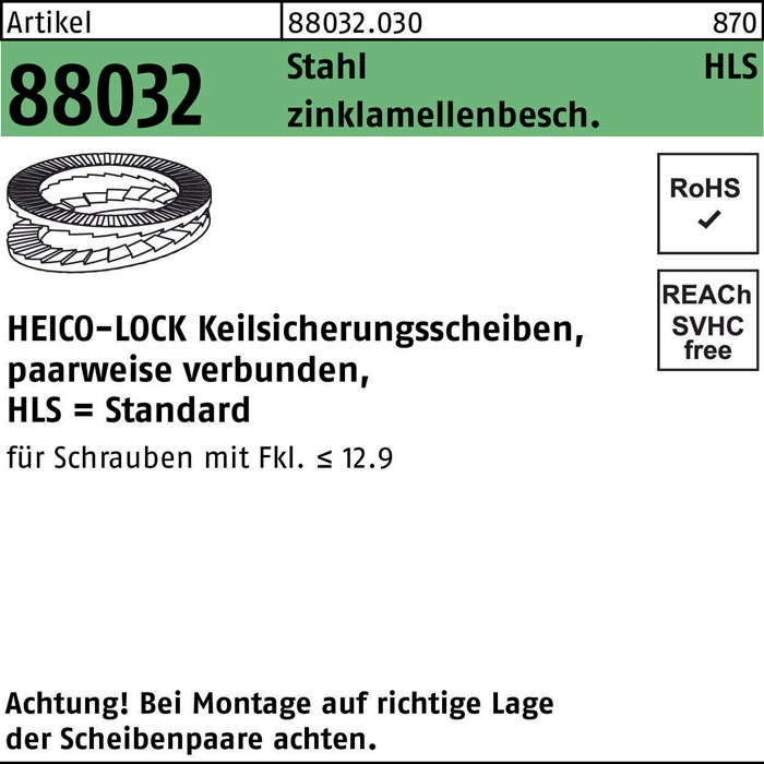 HEICO Keilsicherungsscheibe R 88032