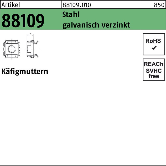 Käfigmutter R 88109