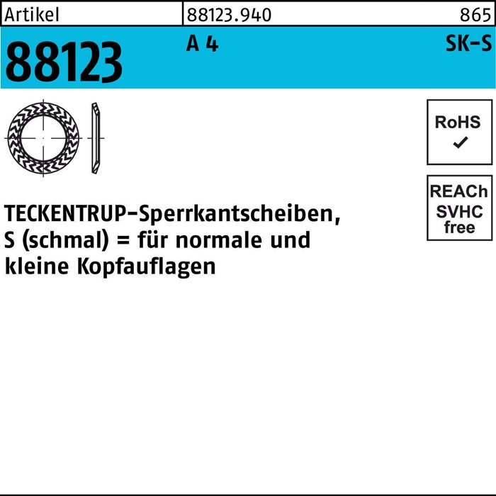 TECKENTRUP Sperrkantscheibe R 88123