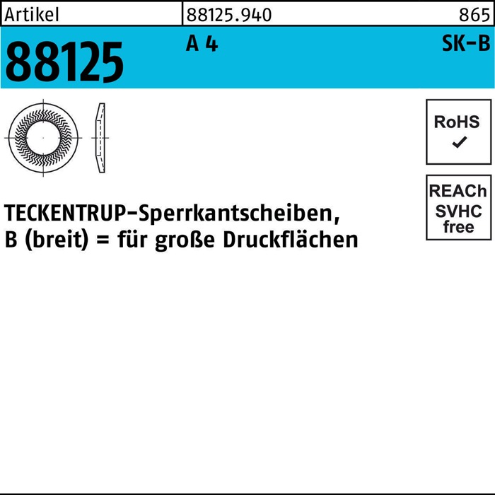 TECKENTRUP Sperrkantscheibe R 88125