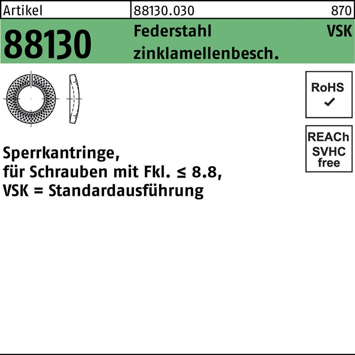 Sperrkantring R 88130 VSK