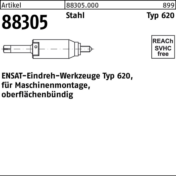 ENSAT Eindrehwerkzeug R 88305 Typ 620