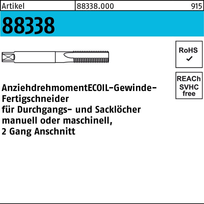 [8000230041] AMECOIL Gewindefertigbohrer R 88339 (14 mm, M14 x 1,50)
