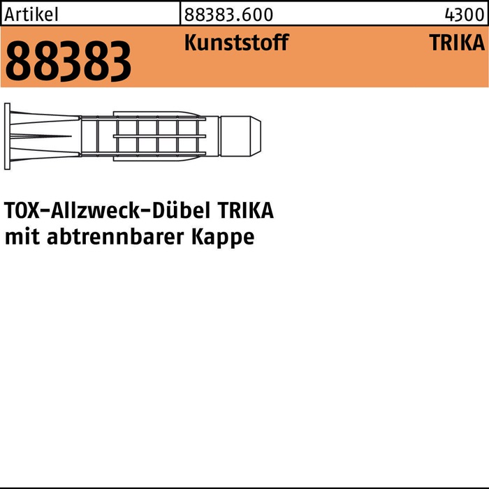 TOX Dübel R 88383 Form Tri-K