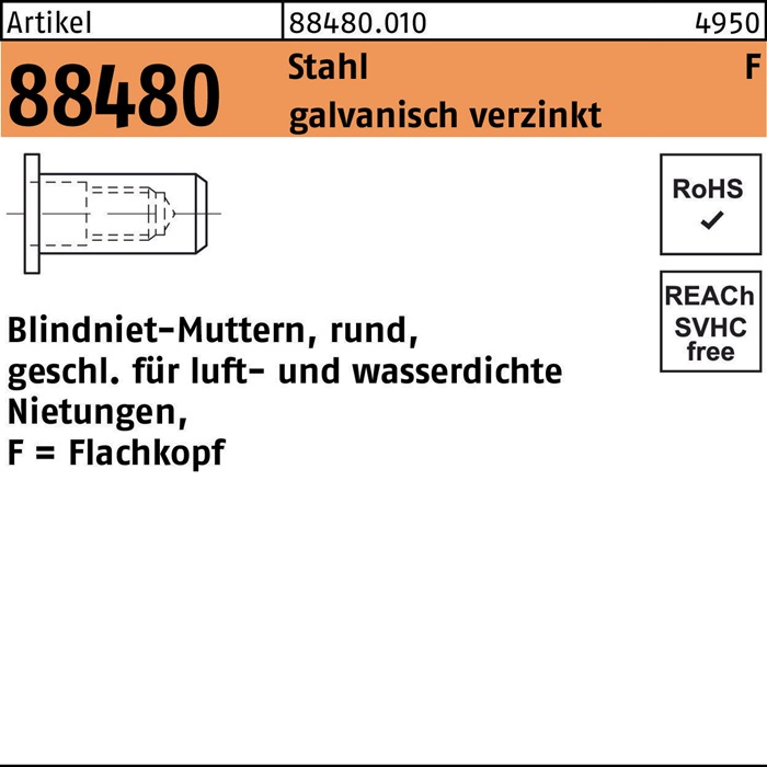 Blindnietmutter R 88480 FLAKO