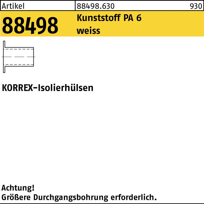 [8000230886] DUBO Isolierhülse R 88498 KORREX (25 mm, 16 mm)