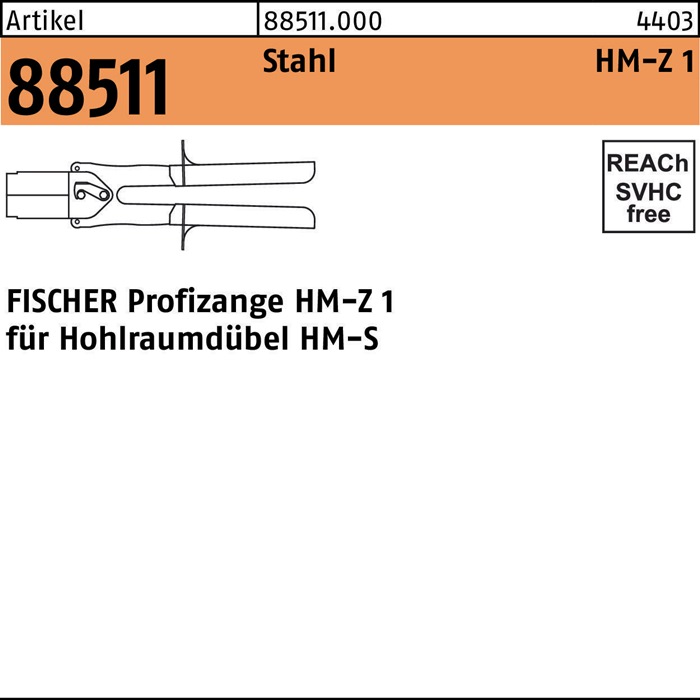 FISCHER Dübelzange R 88511