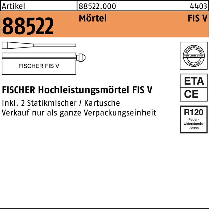 FISCHER Mörtel R 88522
