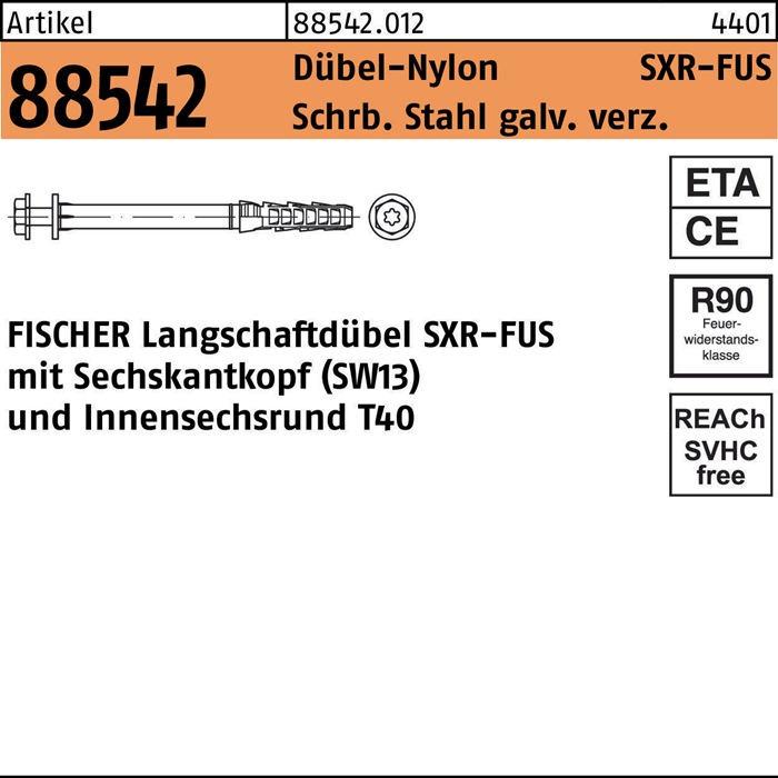 FISCHER Rahmendübel R 88542