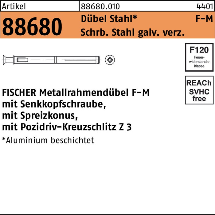 FISCHER Metallrahmendübel R 88680