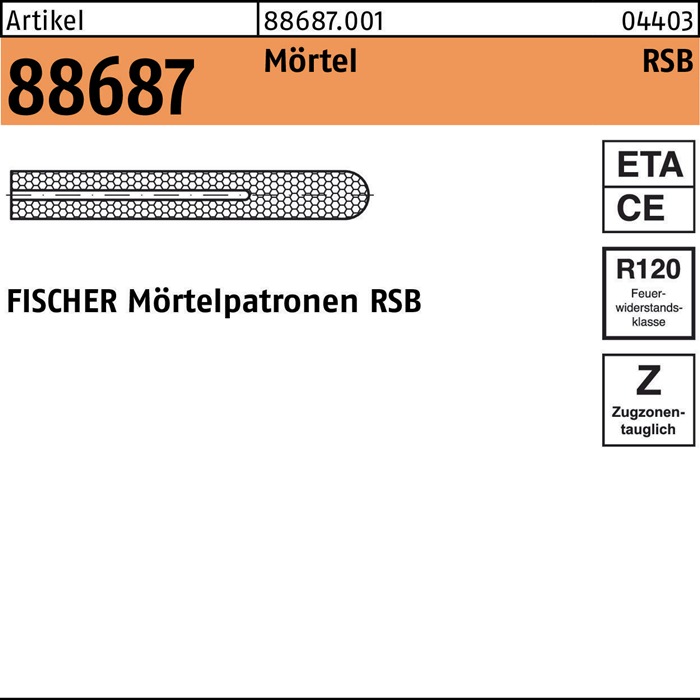 FISCHER Mörtelpatrone R 88687