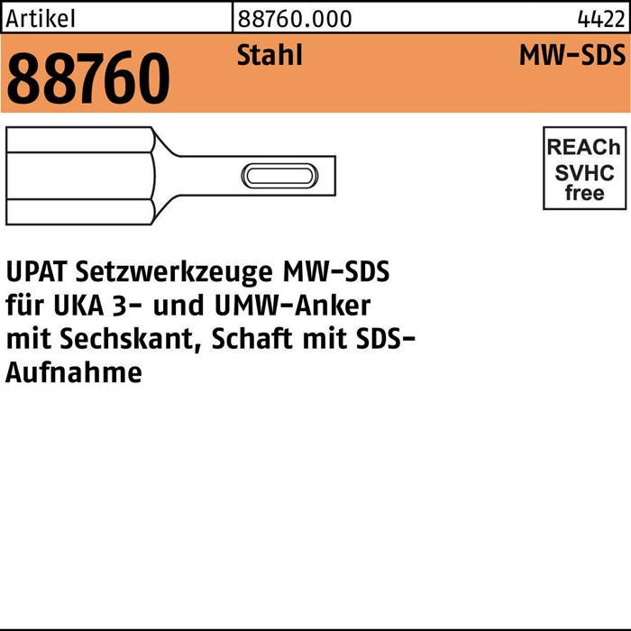 UPAT Setzwerkzeug R 88760