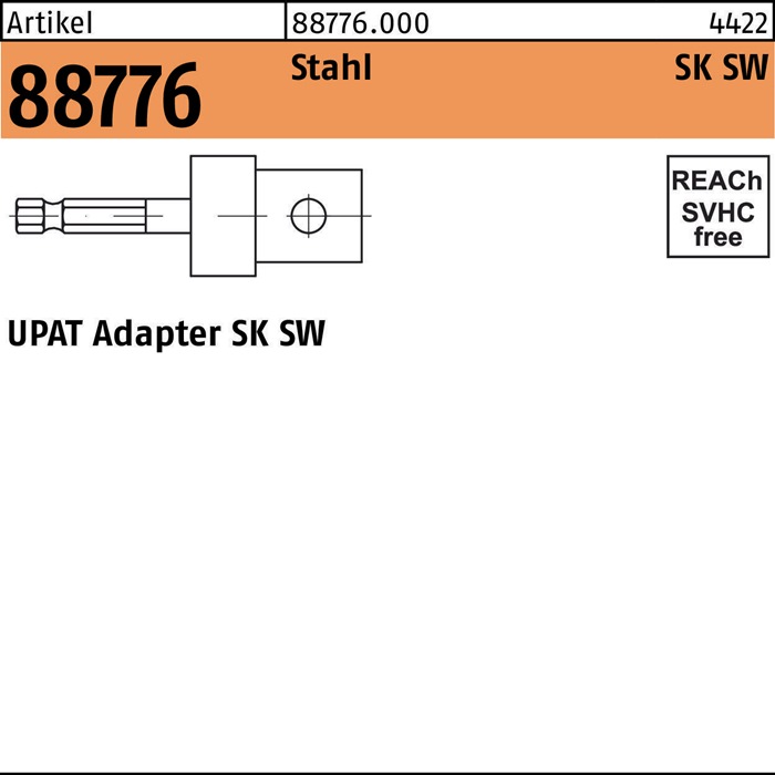 UPAT Adapter R 88733 f.Ankerstangen
