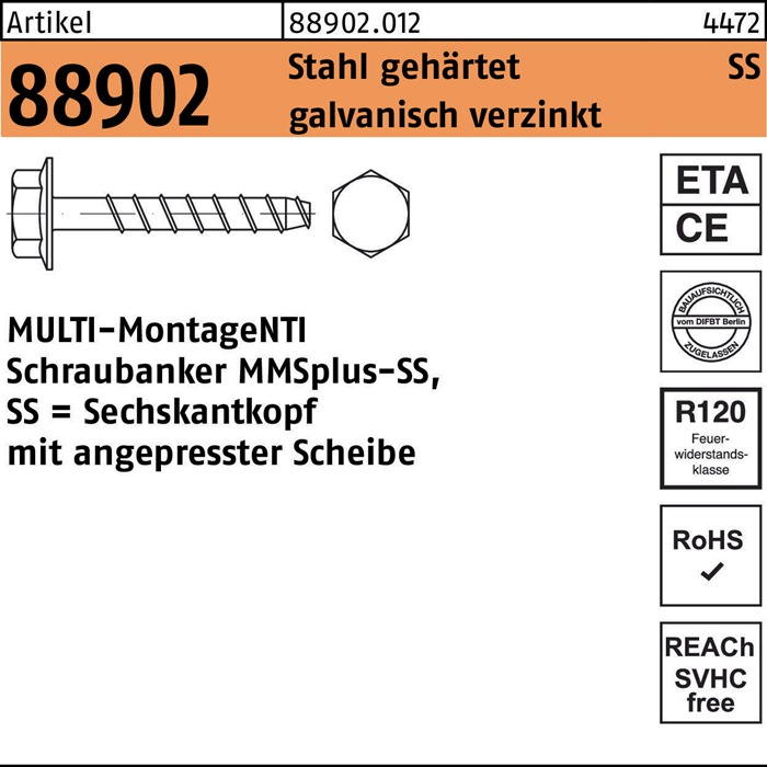 HECO Schraubanker R 88902 MMSplus-SS