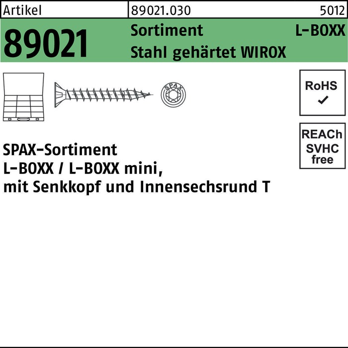 SPAX Schraubensortiment R 89021