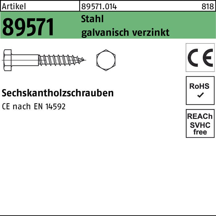 Sechskantholzschraube R 89571