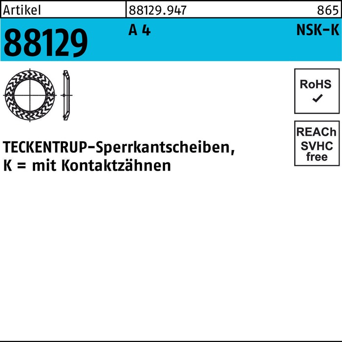 TECKENTRUP Sperrkantscheibe R 88129
