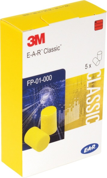 [8000326319] 3M Gehörschutzstöpsel E-A-R™ Classic™ (250 Paar / Karton, 5 Paar / Pack, Classic FP01000)