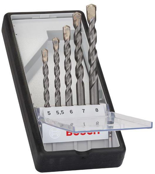 BOSCH Betonbohrer-Set Robust Line Silver Percussion