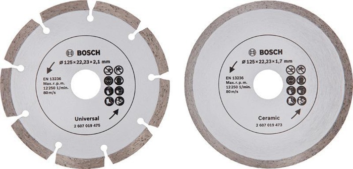 [8000340353] BOSCH Diamanttrennscheibe (2 Diamanttrennscheiben, Ø 125 mm)