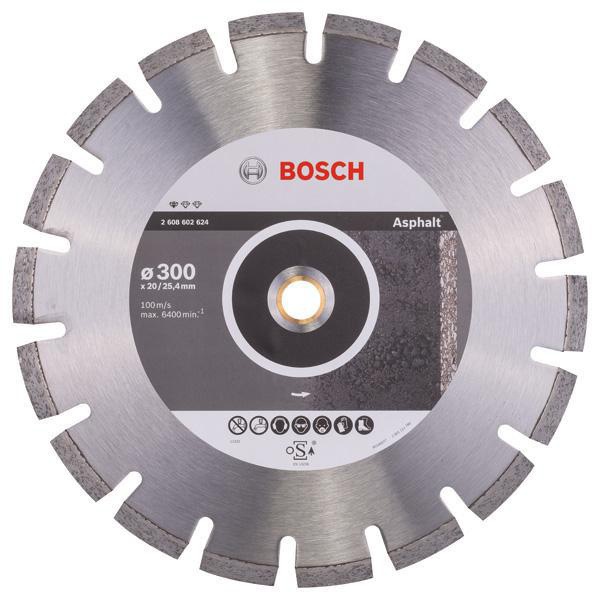[8000340553] BOSCH Diamanttrennscheibe Standard for Asphalt (300 mm, 20,00/25,40 mm, 2.8 mm)