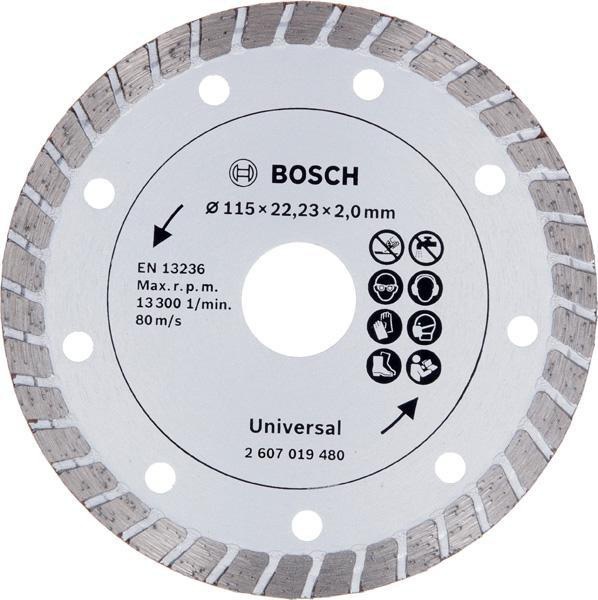 [8000340657] BOSCH Diamanttrennscheibe Turbo (1 Diamanttrennscheibe, Ø 115 mm)