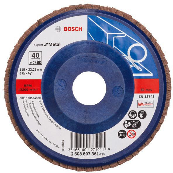 BOSCH Fächerschleifscheibe X551 Expert for Metal