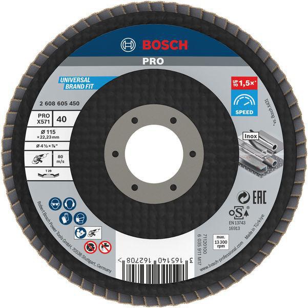 BOSCH Fächerschleifscheibe PRO X571