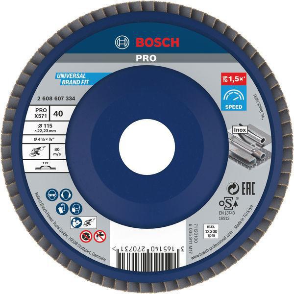 BOSCH Fächerschleifscheibe PRO X571