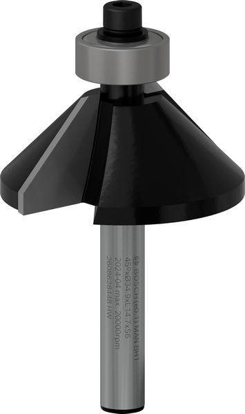 [2608628448] BOSCH Bündigfräser Standard for Wood (34,9 mm, 11,1 mm, 45 °, 56 mm, 6 mm, 14,7 mm)