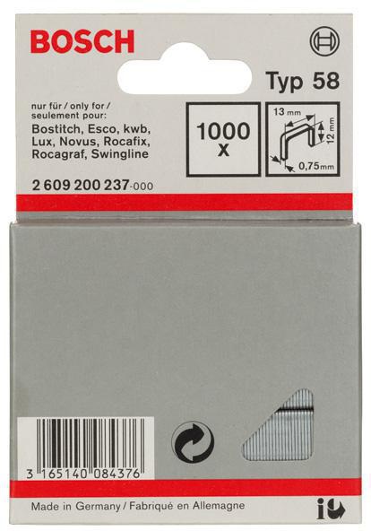 BOSCH Feindrahtklammer Typ 58