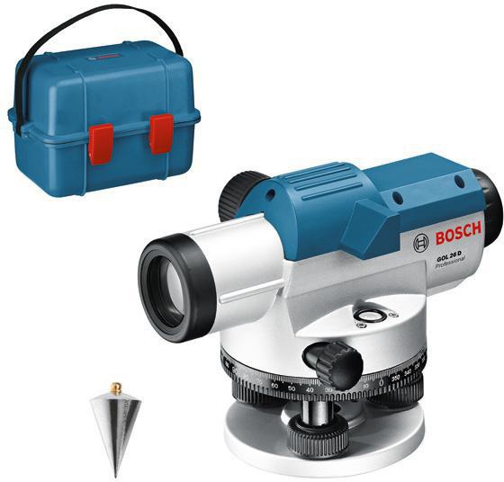 [8000343398] BOSCH Nivelliergerät GOL 26D (Einstelldorn, Innensechskantschlüssel, Transportkoffer, Linsenschutz, Senklot)
