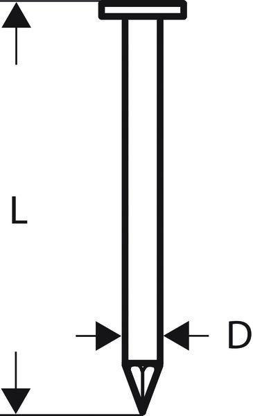 [8000343691] BOSCH Rundkopfstreifennagel SN21RK 60 (60 mm, SN21RK 60G)