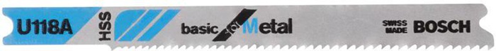 BOSCH Stichsägeblatt U 118 A Basic for Metal