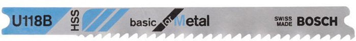 BOSCH Stichsägeblatt U 118 B Basic for Metal