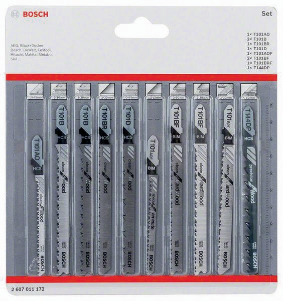BOSCH Stichsägeblatt-Set Clean Precision