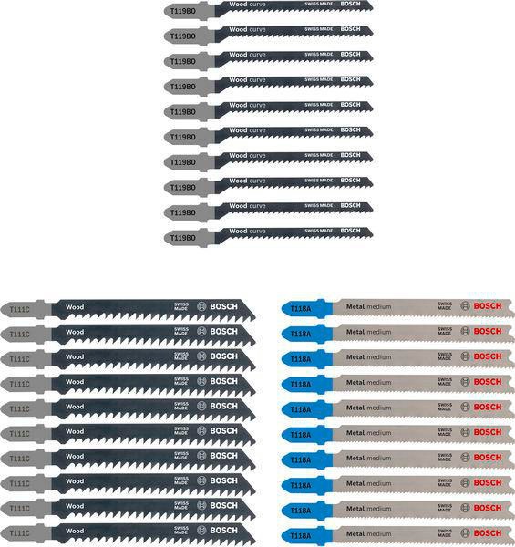 BOSCH Stichsägeblatt-Set Wood and Metal