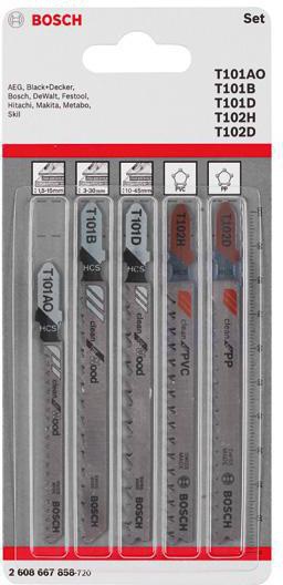 BOSCH Stichsägeblatt-Set Wood and Plastics