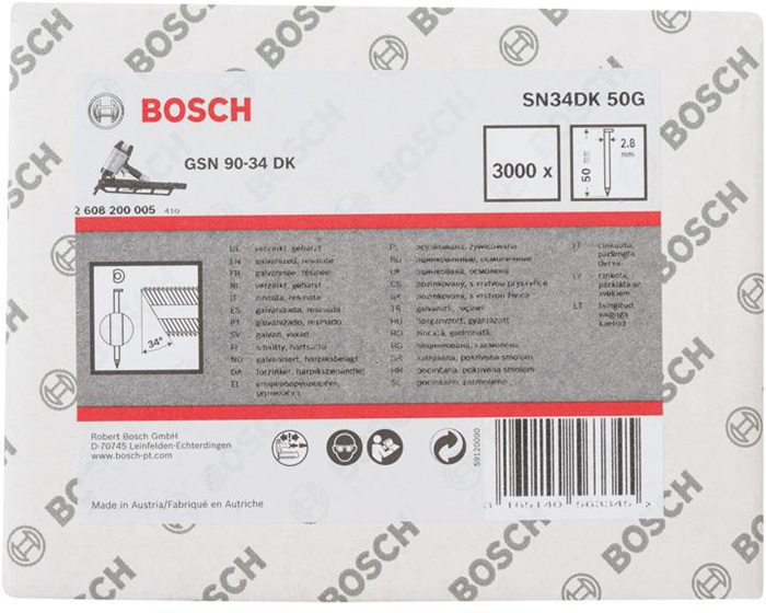 BOSCH Streifennagel SN34DK