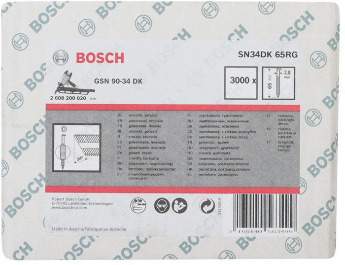 BOSCH Streifennagel SN34DK 65R